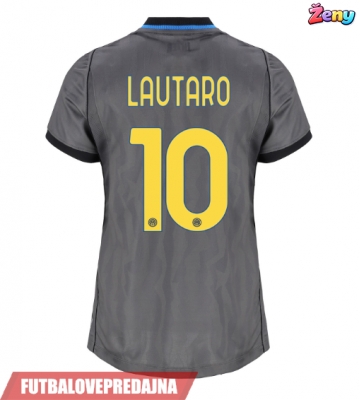 Lacne Ženy Futbalové dres Inter Milan Lautaro Martinez #10 2026-27 Krátky Rukáv - Tretina